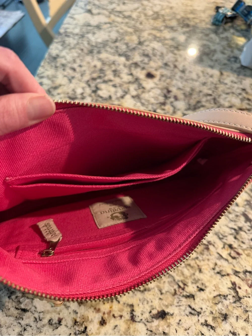 Spartina 449 Crossbody with Aqua Florida Map & Blush Trim
